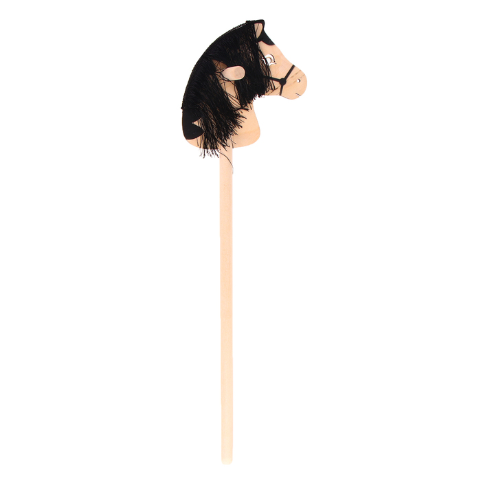 Игрушка «Лошадка на палке» с волосами, длина: 80 см - Фото 1
