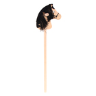 Игрушка «Лошадка на палке» с волосами, длина: 80 см - фото 9055408