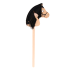 Игрушка «Лошадка на палке» с волосами, длина: 66 см - фото 51357396
