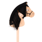 Игрушка «Лошадка на палке» с волосами, длина: 66 см - фото 9585977