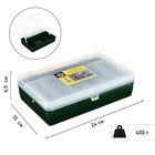 Коробка "Тривол" ТИП-4, двухъярусная с микролифтом, 235 х 150 х 65 мм, цвет тёмно-зелёный - фото 320308895