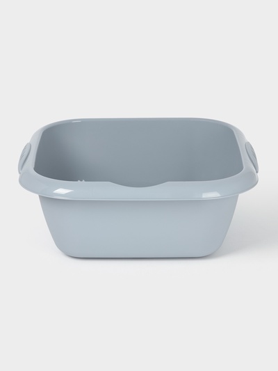 Таз хозяйственный квадратный Etna, 12 л, 40×38×15 см, пластик, серый