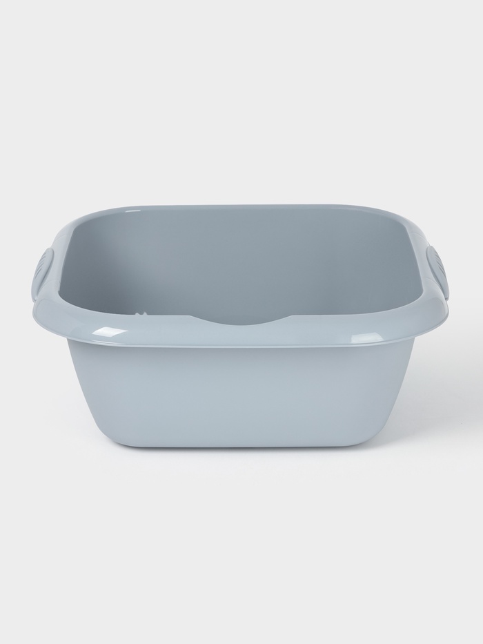 Таз хозяйственный квадратный Etna, 12 л, 40×38×15 см, пластик, серый - Фото 1