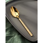 Ложка столовая Magistro «Олин GOLD», длина 19.8 см, нержавеющая сталь, золотистая - Фото 1
