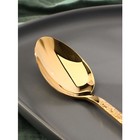 Ложка столовая Magistro «Олин GOLD», длина 19.8 см, нержавеющая сталь, золотистая - Фото 2