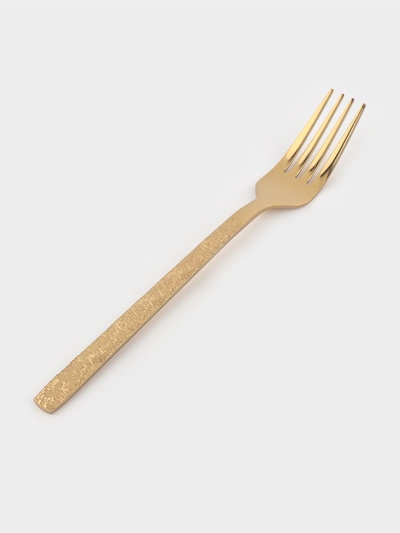 Вилка столовая Magistro «Олин GOLD», длина 19.8 см, нержавеющая сталь, золотистая