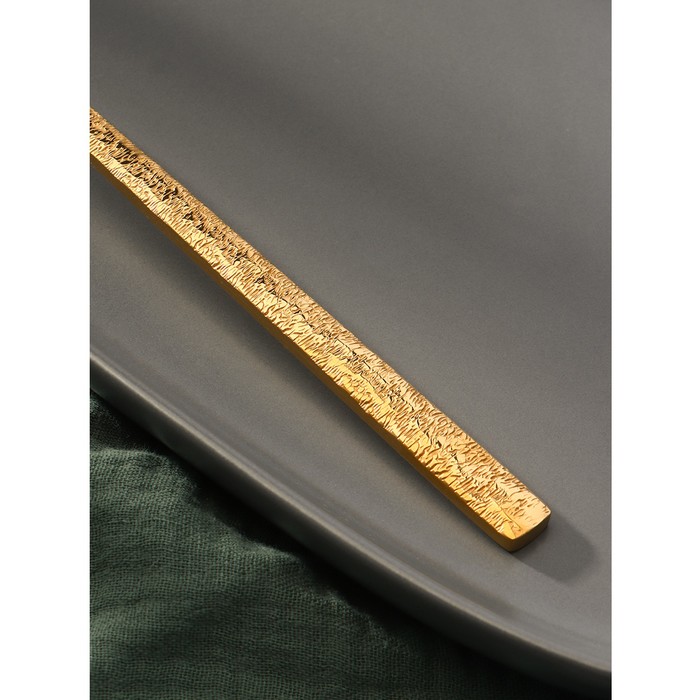 Вилка столовая из нержавеющей стали Magistro «Олин GOLD», длина 19,8 см, на подвесе, цвет золотой - фото 1882462142