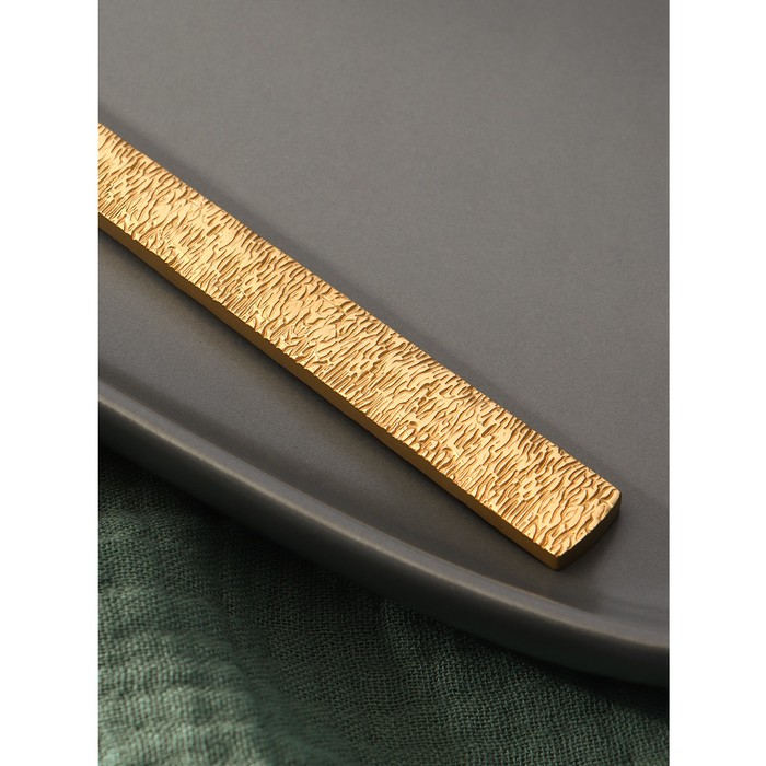 Нож столовый из нержавеющей стали Magistro «Олин GOLD», длина 22,5 см, на подвесе, цвет золотой - фото 1889847483