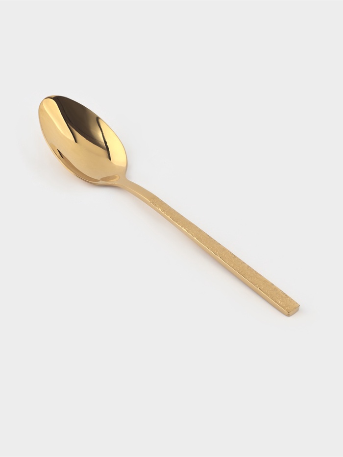 Ложка чайная Magistro «Олин GOLD», длина 16 см, на подвесе, нержавеющая сталь, золотистая - Фото 1