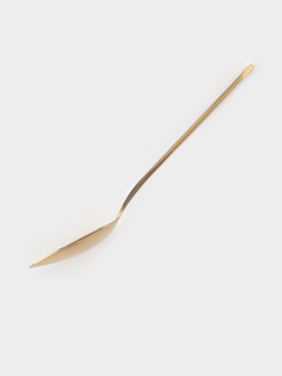 Ложка чайная Magistro «Олин GOLD», длина 16 см, на подвесе, нержавеющая сталь, золотистая