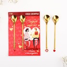 Ложки чайные с подвесом «Сладкой парочке», 3×15 см - Фото 3