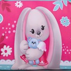 Сумка детская «Кролик с игрушкой» из эко-кожи, на ремешке, 15х12х3 см - фото 7787791