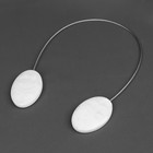 Подхват для штор «Мраморный камень», 5×3.5 см, 21 см, белый - Фото 2