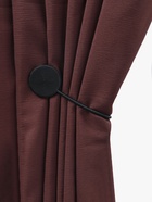 Подхват для штор «Вязаный круг», на пружине, d=6/3.5 см, 23.5 см, чёрный - Фото 2