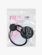 Подхват для штор «Вязаный круг», на пружине, d=6/3.5 см, 23.5 см, чёрный - Фото 3