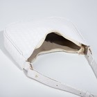 Сумка женская на молнии, цвет белый - фото 53816219