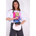 Сумка женская на молнии, цвет белый - фото 53816220