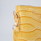 Сумка женская на магните, цвет жёлтый - фото 61888033