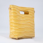 Сумка женская на магните, цвет жёлтый - фото 61888034