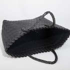 Сумка женская без застёжки, цвет чёрный - фото 39796923