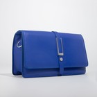 Сумка-мессенджер на клапане, цвет синий - фото 26747073