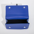 Сумка-мессенджер на клапане, цвет синий - фото 26747074