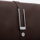 Сумка-мессенджер на клапане, цвет коричневый - фото 26747081