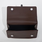 Сумка-мессенджер на клапане, цвет коричневый - фото 26747082