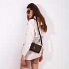 Сумка-мессенджер на клапане, цвет коричневый - фото 26747083