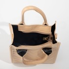 Сумка женская на молнии, цвет бежевый - фото 52453298