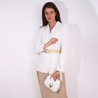 Сумка-мессенджер на молнии, цвет белый 7824781