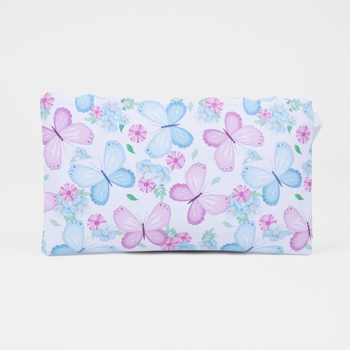 Косметичка на молнии, цвет белый/сиреневый 29706