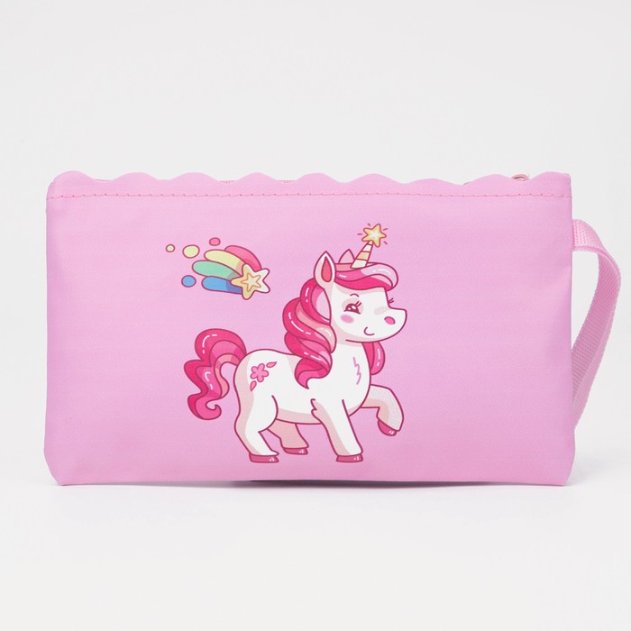 Косметичка на молнии, цвет розовый 29709