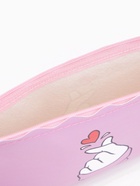 Косметичка на молнии плоская, с ручкой, с рисунком «Сердечки», фиолетовая - Фото 3