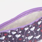 Косметичка на молнии, цвет фиолетовый - фото 7316190