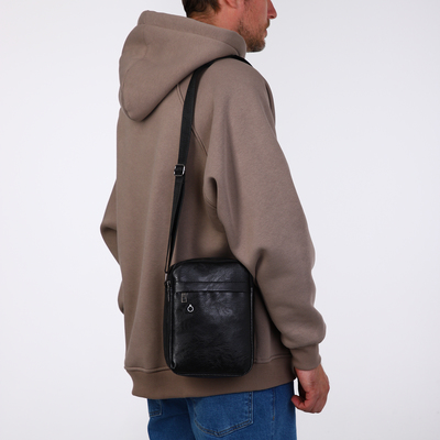 Сумка мужская, цвет чёрный