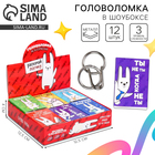 Головоломка металлическая «Раскачай логику», МИКС, в шоубоксе - Фото 1