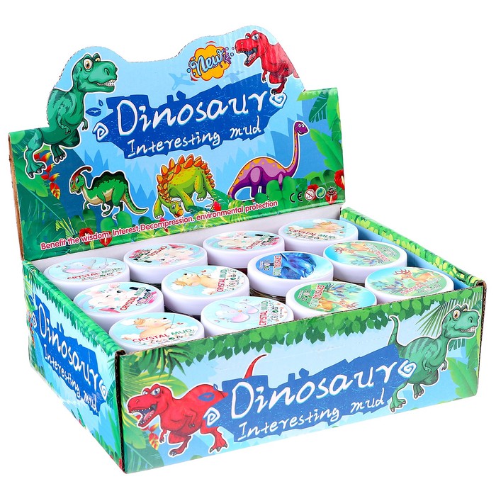 Лизун «Динозавр», цвета МИКС - фото 1882462424