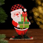 Новогодний декор «Дед Мороз и подарки», 9,5х4х15 см - фото 1648779