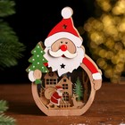 Декор с подсветкой «Дед Мороз и ёлка» - фото 4226603