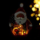 Декор с подсветкой «Дед Мороз и ёлка» - фото 9586008
