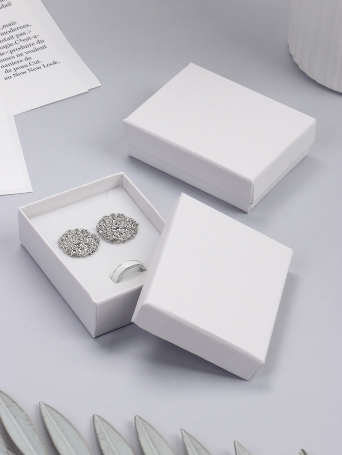 Коробочка подарочная под набор «Минимал», 7×9 см, (полезная часть 6.5×8.5 см), белая