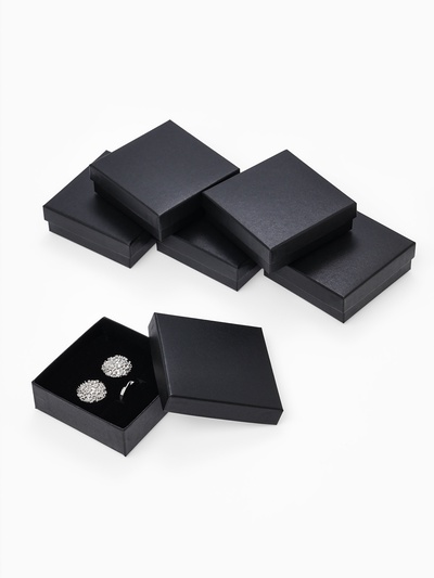 Коробочка подарочная под набор «Минимал», 9×9 см, (полезная часть 8.5×8.5 см), чёрная