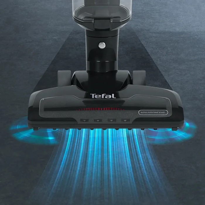 Пылесос Tefal TY6545RH, вертикальный, беспроводной, 0.65 л, чёрный - фото 51480472