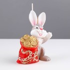 Свеча фигурная «Кролик с мешком» , 10,5х7,5 см, 81 г - Фото 3