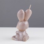 Свеча фигурная «Кролик с морковкой», 10х5,5 см, 51 г - Фото 5