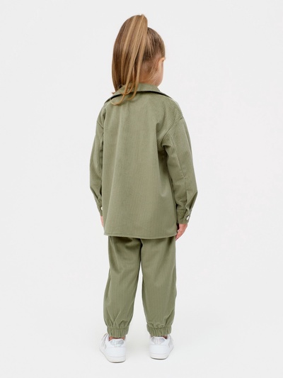 Костюм для девочки KAFTAN Velvet, размер 36 (134-140 см), зелёный