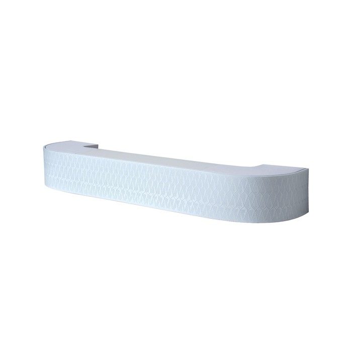 Карниз «Кристалл», потолочный, трёхрядный, 85 УК 3, 380 см, белый лак