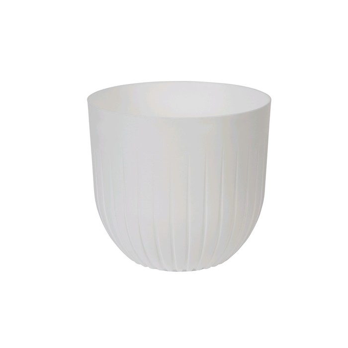 Кашпо «АЛЬФА» с вкладкой, 6 л, цвет белый - Фото 1
