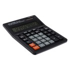 Калькулятор настольный большой 12-разрядный, SKAINER SK-444L, двойное питание, двойная память, 159 x 205 x 32 мм, чёрный - фото 9778483